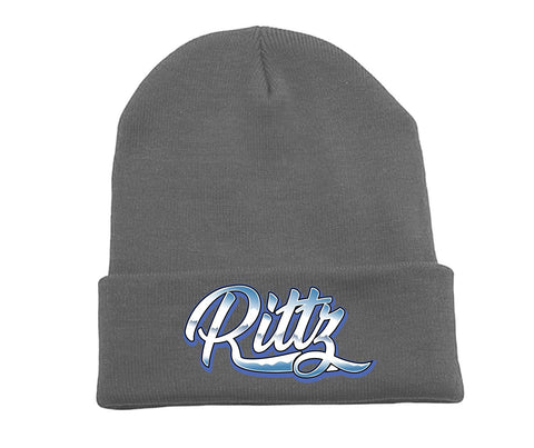 Rittz Chrome Logo Folded Beanie Grey