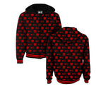 Rittz CNT Black and Red Pattern Sublimated Zip Up Hoodie