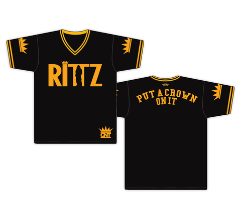 Rittz Put A Crown On It Black and Gold Pull Over Baseball