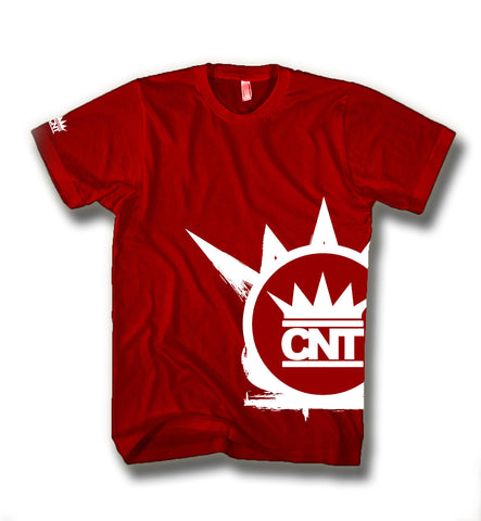 Red CNT Offset Shirt