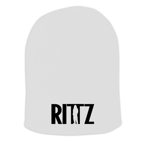 Rittz 12 Inch Beanie White with Black Logo